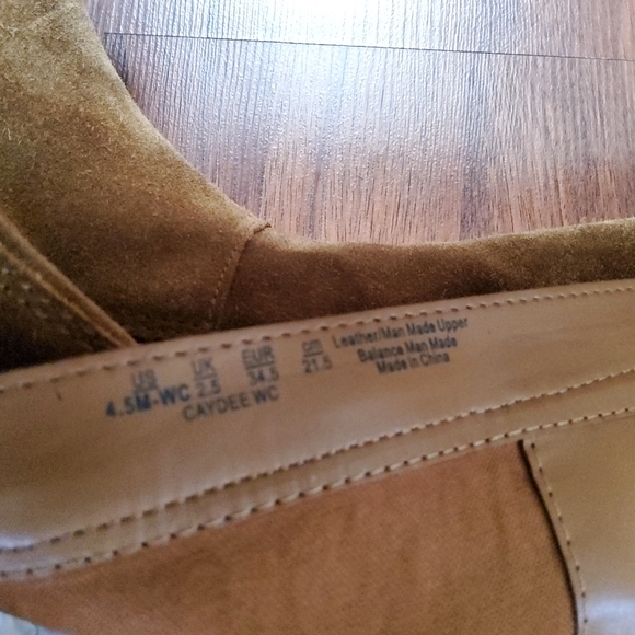 Franco Sarto Girls Suede Leather Riding Boots Size 4.5 New - Picture 9 of 9